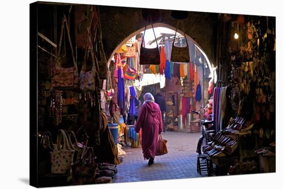 Souk, Marrakech, Morocco, North Africa, Africa-Neil Farrin-Stretched Canvas