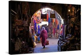 Souk, Marrakech, Morocco, North Africa, Africa-Neil Farrin-Stretched Canvas