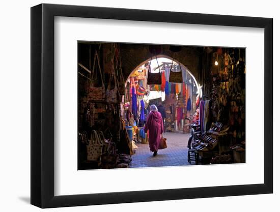 Souk, Marrakech, Morocco, North Africa, Africa-Neil Farrin-Framed Photographic Print