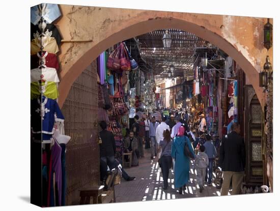 Souk, Marrakesh, Morocco, North Africa, Africa-Frank Fell-Stretched Canvas