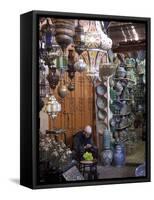 Souk, Marrakesh, Morocco, North Africa, Africa-Frank Fell-Framed Stretched Canvas