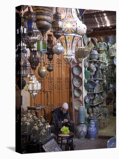 Souk, Marrakesh, Morocco, North Africa, Africa-Frank Fell-Stretched Canvas