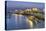 Souk Shark Mall and Kuwait Harbour, Illuminated at Dusk, Kuwait City, Kuwait, Middle East-Gavin-Stretched Canvas