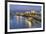 Souk Shark Mall and Kuwait Harbour, Illuminated at Dusk, Kuwait City, Kuwait, Middle East-Gavin-Framed Photographic Print