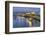 Souk Shark Mall and Kuwait Harbour, Illuminated at Dusk, Kuwait City, Kuwait, Middle East-Gavin-Framed Photographic Print