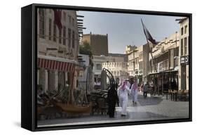 Souk Waqif, Doha, Qatar, Middle East-Angelo Cavalli-Framed Stretched Canvas