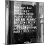 Soul Food; Menu in the Window of a Restaurant, Detroit, Michigan, 1940-null-Mounted Photo