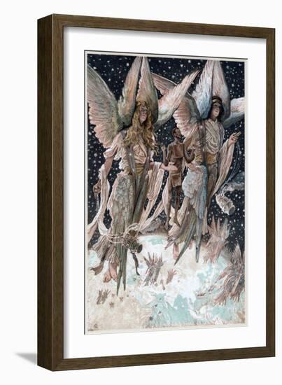 Soul of the Penitent Thief Carried into Paradise by Angels with Burning Censers, 1897-James Jacques Joseph Tissot-Framed Giclee Print