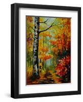 Soul time-Leonid Afremov-Framed Art Print