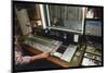 Sound Engineer Gets the Balance Right at John Wood Studios London-null-Mounted Art Print