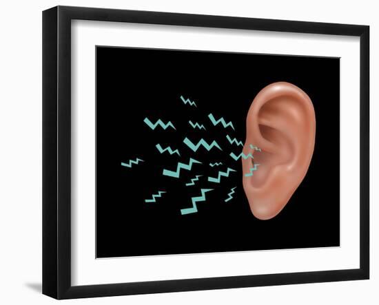 Sound Entering Human Outer Ear, Illustration-Gwen Shockey-Framed Giclee Print