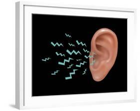 Sound Entering Human Outer Ear, Illustration-Gwen Shockey-Framed Giclee Print