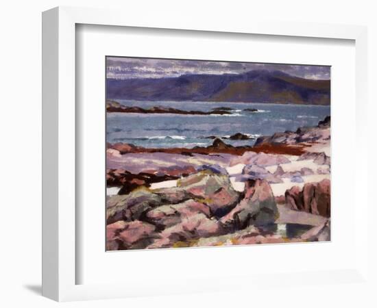 Sound of Iona, the Burg from the North Shore-Francis Campbell Boileau Cadell-Framed Giclee Print