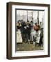 Soup for the Masses on a Winter Day, Paris, 1881-Norbert Goeneutte-Framed Giclee Print