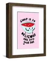 Soup Is Delicious - Tom Cronin Doodles Cartoon Print-Tom Cronin-Framed Giclee Print