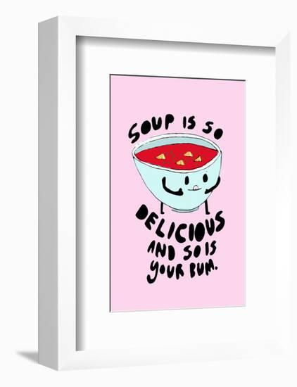 Soup Is Delicious - Tom Cronin Doodles Cartoon Print-Tom Cronin-Framed Giclee Print