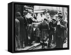 Soup Kitchen for the Needy, Les Halles, German-Occupied Paris, February 1941-null-Framed Stretched Canvas