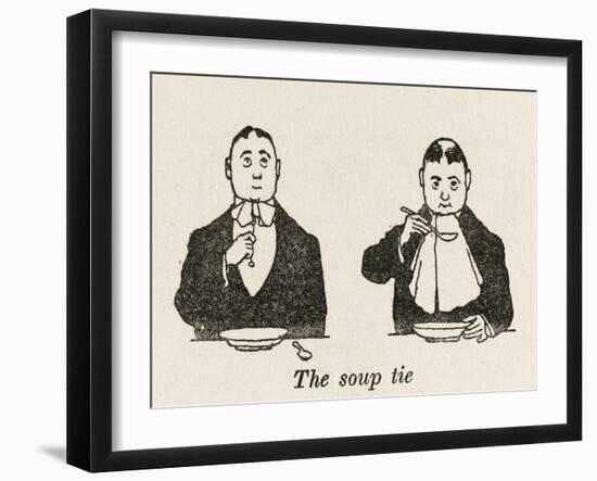 Soup Tie-William Heath Robinson-Framed Art Print