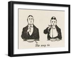 Soup Tie-William Heath Robinson-Framed Art Print