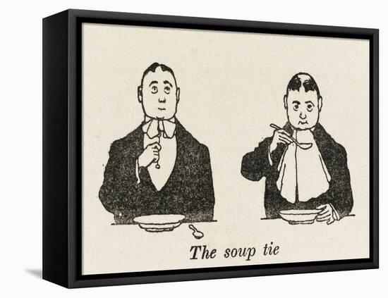 Soup Tie-William Heath Robinson-Framed Stretched Canvas