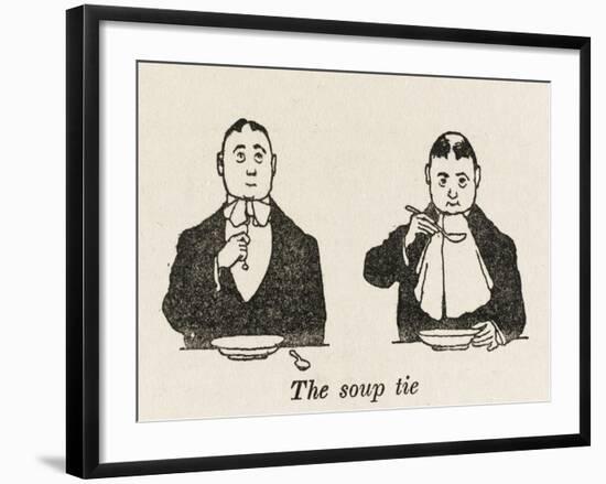 Soup Tie-William Heath Robinson-Framed Art Print