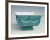 Soup Tureen with Turquoise Exterior Decorated in Relief-Dagobert Peche-Framed Giclee Print