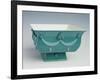 Soup Tureen with Turquoise Exterior Decorated in Relief-Dagobert Peche-Framed Giclee Print