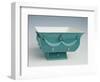 Soup Tureen with Turquoise Exterior Decorated in Relief-Dagobert Peche-Framed Giclee Print