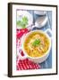 Soup with Pasta-Sea Wave-Framed Photographic Print