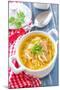 Soup with Pasta-Sea Wave-Mounted Photographic Print