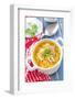 Soup with Pasta-Sea Wave-Framed Photographic Print