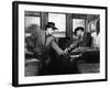 Soupcons SUSPICION by AlfredHitchcock with Joan Fontaine and Cary Grant, 1941 (b/w photo)-null-Framed Photo