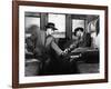 Soupcons SUSPICION by AlfredHitchcock with Joan Fontaine and Cary Grant, 1941 (b/w photo)-null-Framed Photo