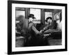 Soupcons SUSPICION by AlfredHitchcock with Joan Fontaine and Cary Grant, 1941 (b/w photo)-null-Framed Photo