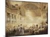 Souper des Dames dans la salle de spectacles des Tuileries en 1835-Eugène Viollet-le-Duc-Mounted Giclee Print