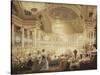 Souper des Dames dans la salle de spectacles des Tuileries en 1835-Eugène Viollet-le-Duc-Stretched Canvas