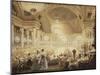 Souper des Dames dans la salle de spectacles des Tuileries en 1835-Eugène Viollet-le-Duc-Mounted Giclee Print