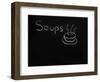 Soups Menu on the Chalkboard-vesnacvorovic-Framed Art Print