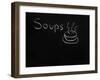 Soups Menu on the Chalkboard-vesnacvorovic-Framed Art Print