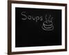 Soups Menu on the Chalkboard-vesnacvorovic-Framed Art Print