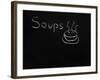 Soups Menu on the Chalkboard-vesnacvorovic-Framed Art Print