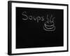 Soups Menu on the Chalkboard-vesnacvorovic-Framed Art Print