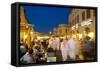 Souq Waqif at Dusk, Doha, Qatar, Middle East-Frank Fell-Framed Stretched Canvas