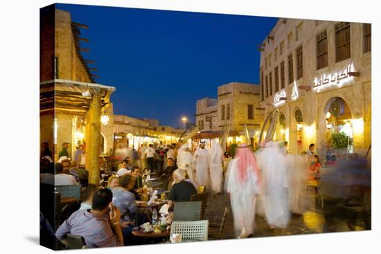 Souq Waqif at Dusk, Doha, Qatar, Middle East-Frank Fell-Stretched Canvas