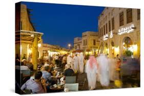 Souq Waqif at Dusk, Doha, Qatar, Middle East-Frank Fell-Stretched Canvas