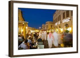 Souq Waqif at Dusk, Doha, Qatar, Middle East-Frank Fell-Framed Photographic Print