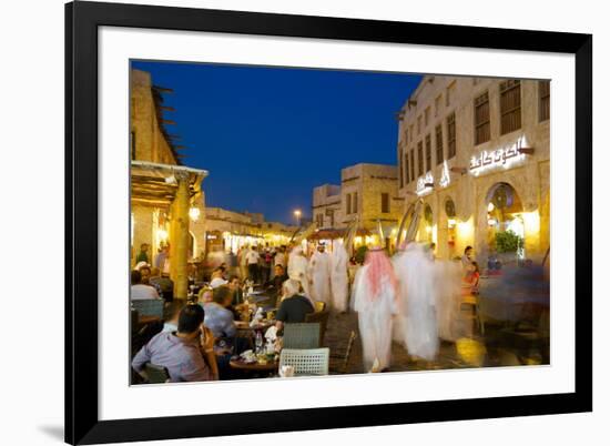 Souq Waqif at Dusk, Doha, Qatar, Middle East-Frank Fell-Framed Photographic Print