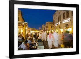 Souq Waqif at Dusk, Doha, Qatar, Middle East-Frank Fell-Framed Photographic Print