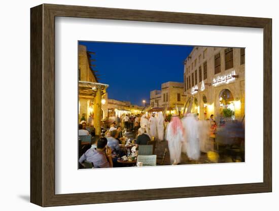 Souq Waqif at Dusk, Doha, Qatar, Middle East-Frank Fell-Framed Photographic Print