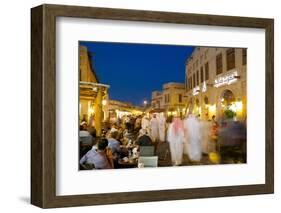 Souq Waqif at Dusk, Doha, Qatar, Middle East-Frank Fell-Framed Photographic Print